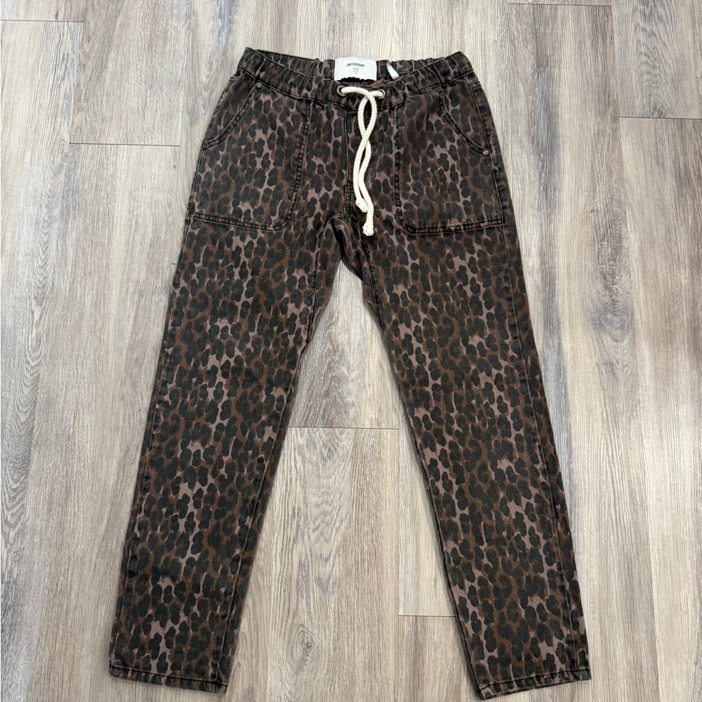 One Teaspoon Brown Leopard Cargo Pants